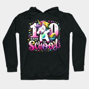 100 Days Of School Cute Unicorn Back To School Unicorn Hoodie